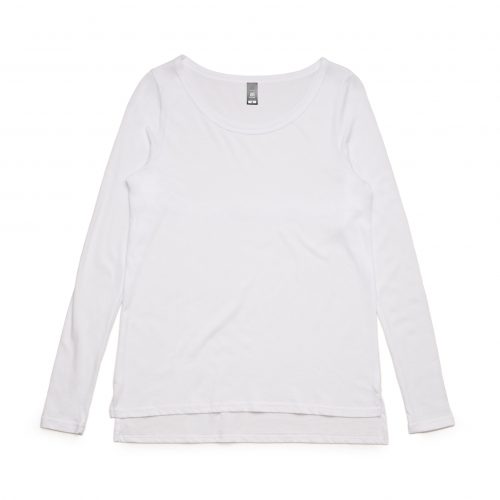 4017 STELLA LONG SLEEVE TEE - WHITE