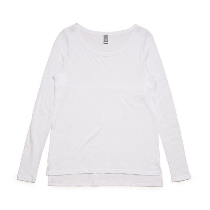 4017 STELLA LONG SLEEVE TEE - WHITE