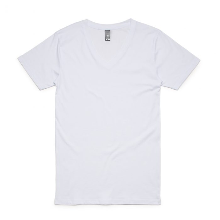 5003 TARMAC V-NECK TEE - WHITE